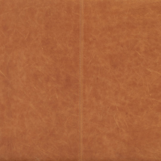 Poly & Bark Argan 93" Sofa in Cognac Tan - Full Grain Genuine Italian Leather