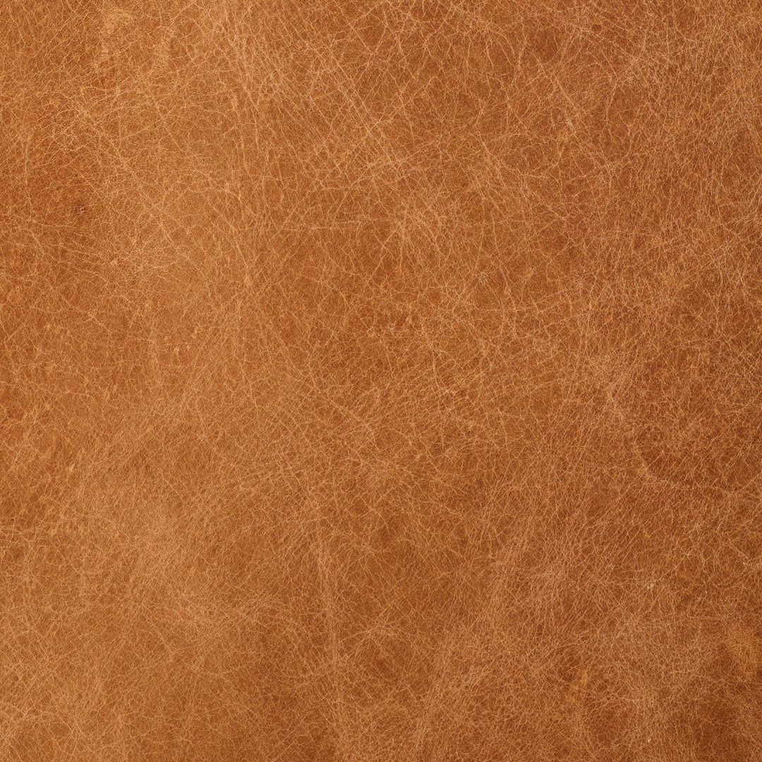 Poly & Bark Argan 93" Sofa in Cognac Tan - Full Grain Genuine Italian Leather