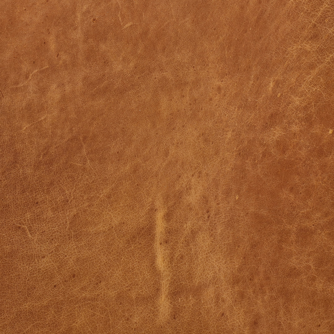 Poly & Bark Argan 93" Sofa in Cognac Tan - Full Grain Genuine Italian Leather