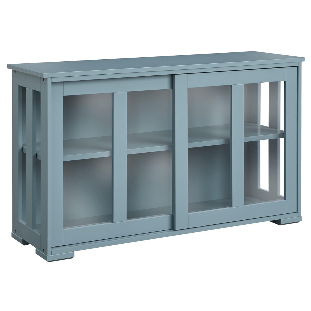 Jefferson Sliding Glass Door Stackable China Cabinet