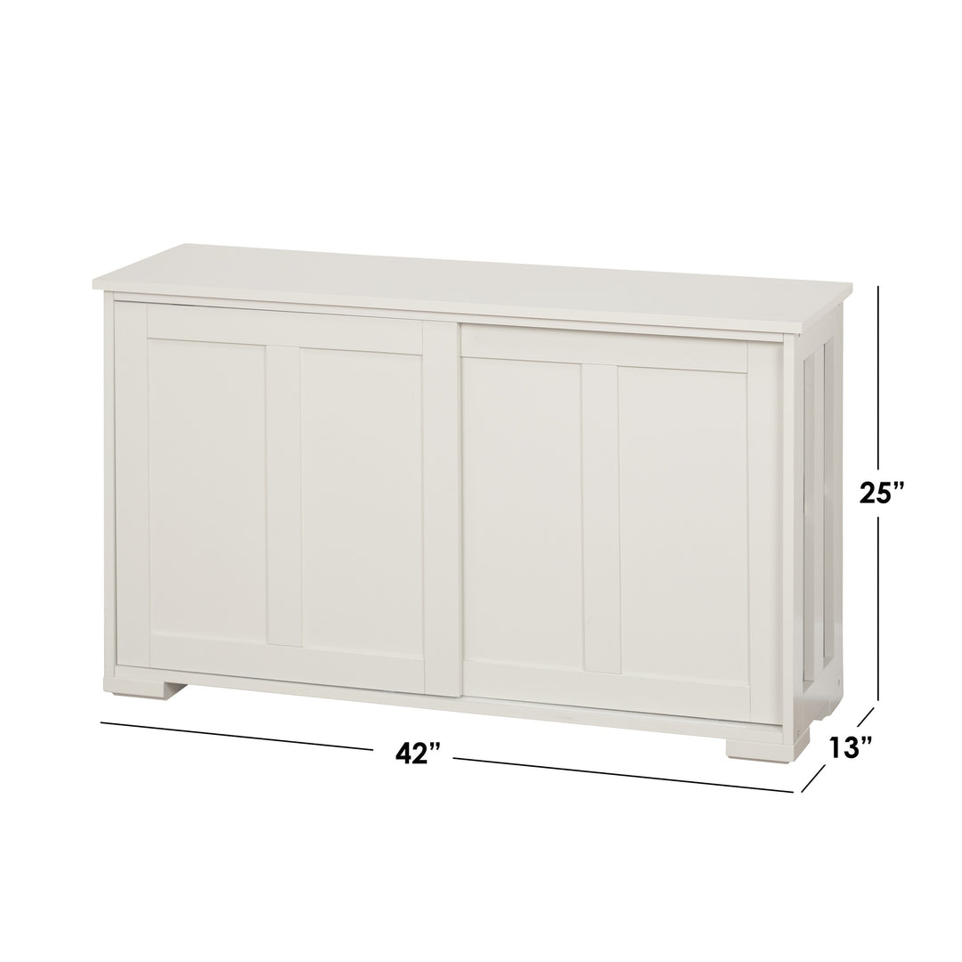Jefferson Sliding Glass Door Stackable China Cabinet