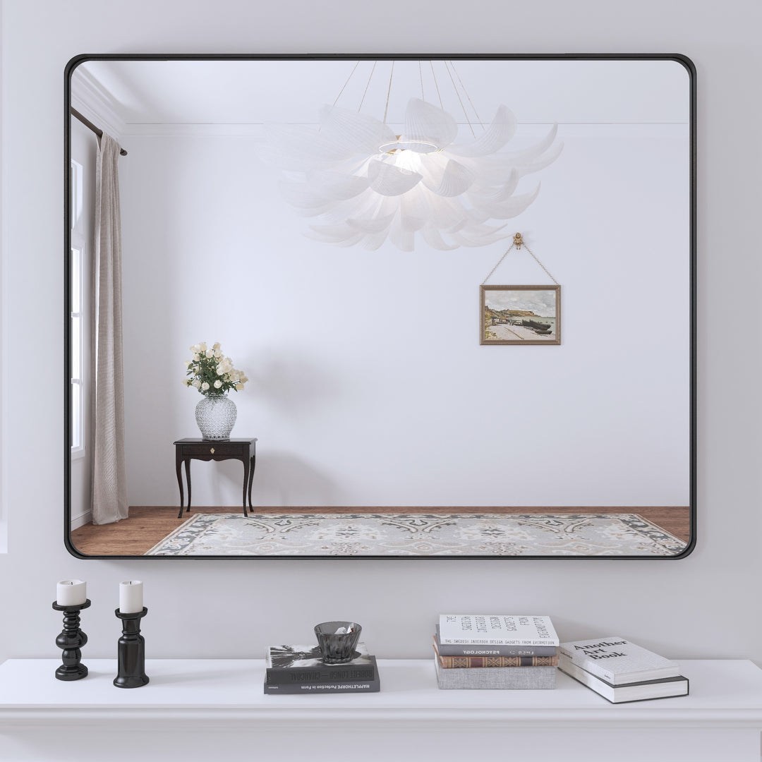 Quivaraview Rectangular Aluminum Framed Bathroom Vanity Mirror