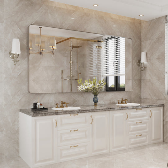 Quivaraview Rectangular Aluminum Framed Bathroom Vanity Mirror