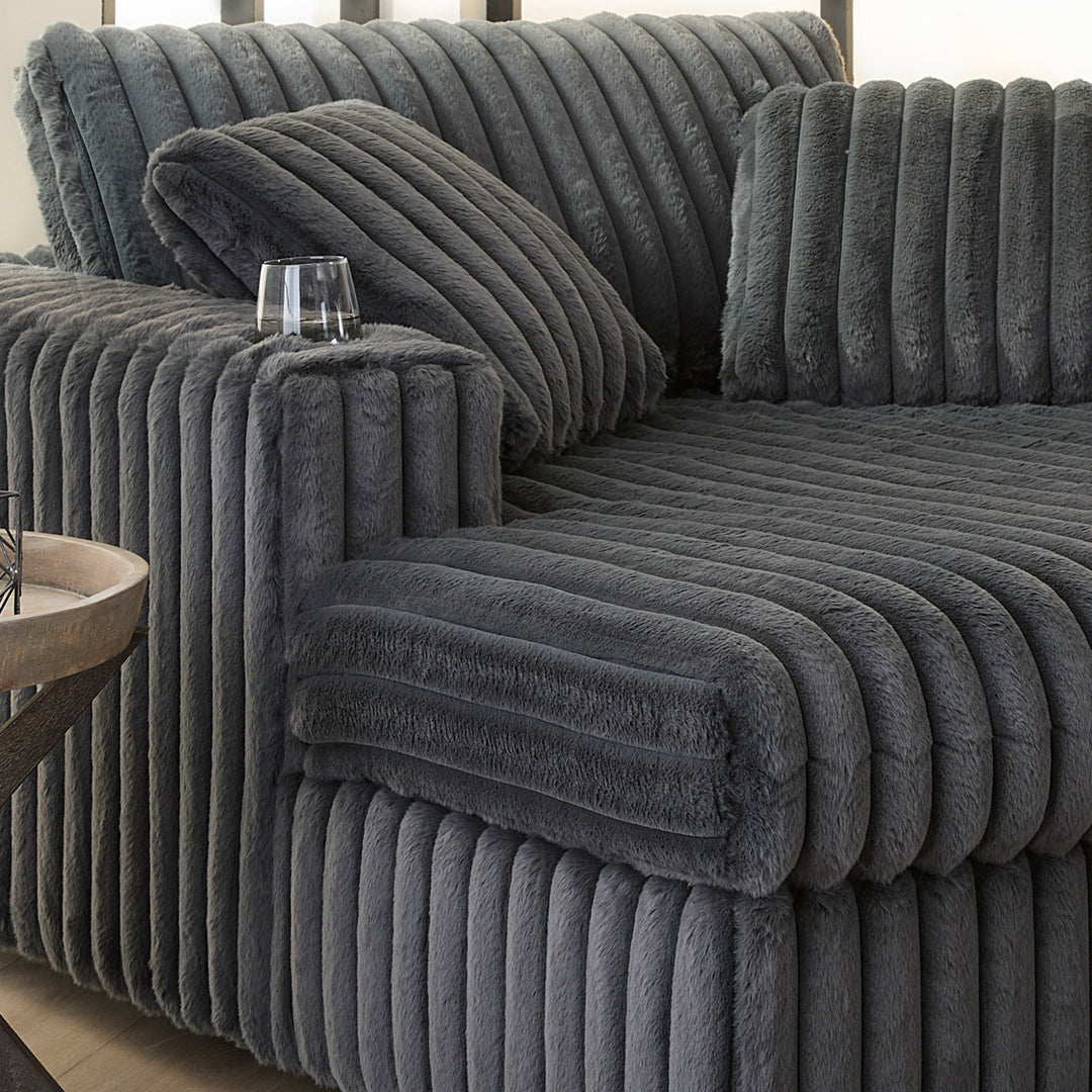 Belvoir Oversized Cuddle Chaise, with Cup Holders