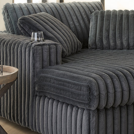 Belvoir Oversized Cuddle Chaise, with Cup Holders