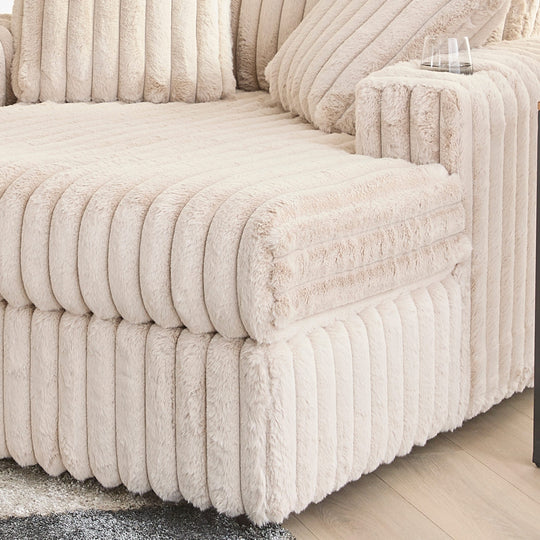 Belvoir Oversized Cuddle Chaise, with Cup Holders