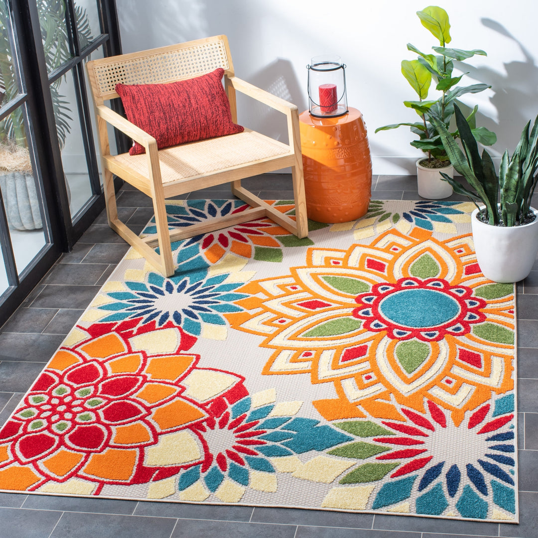 Cabana Elvezia Indoor/ Outdoor Waterproof Patio Floral Rug
