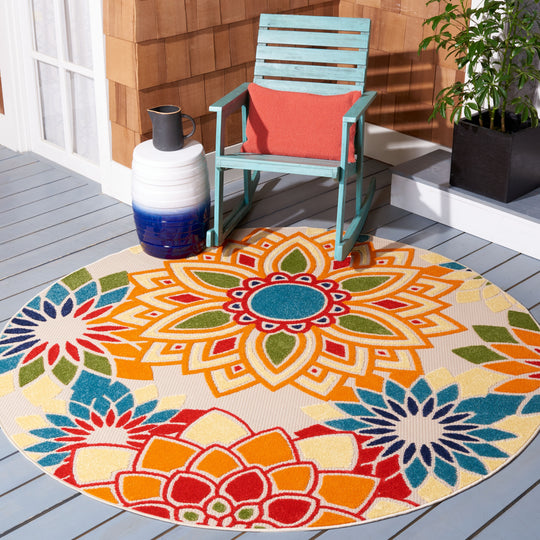 Cabana Elvezia Indoor/ Outdoor Waterproof Patio Floral Rug