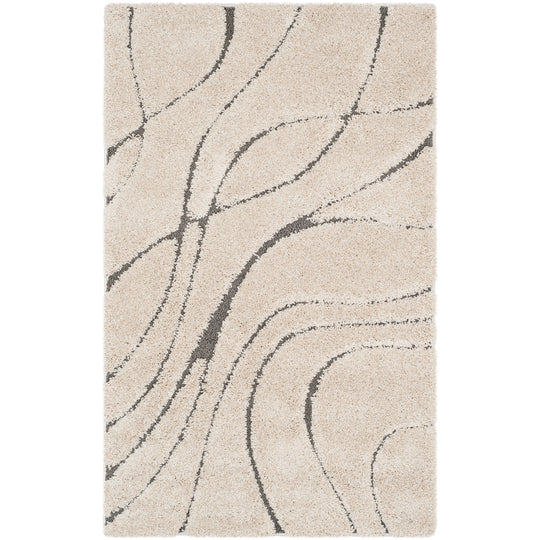 Florida Shag Sigtraud Abstract Waves 1.2-Inch Thick Rug