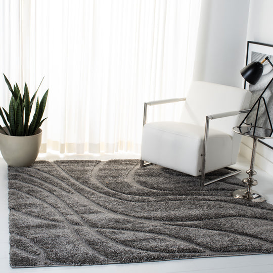 Florida Shag Sigtraud Abstract Waves 1.2-Inch Thick Rug