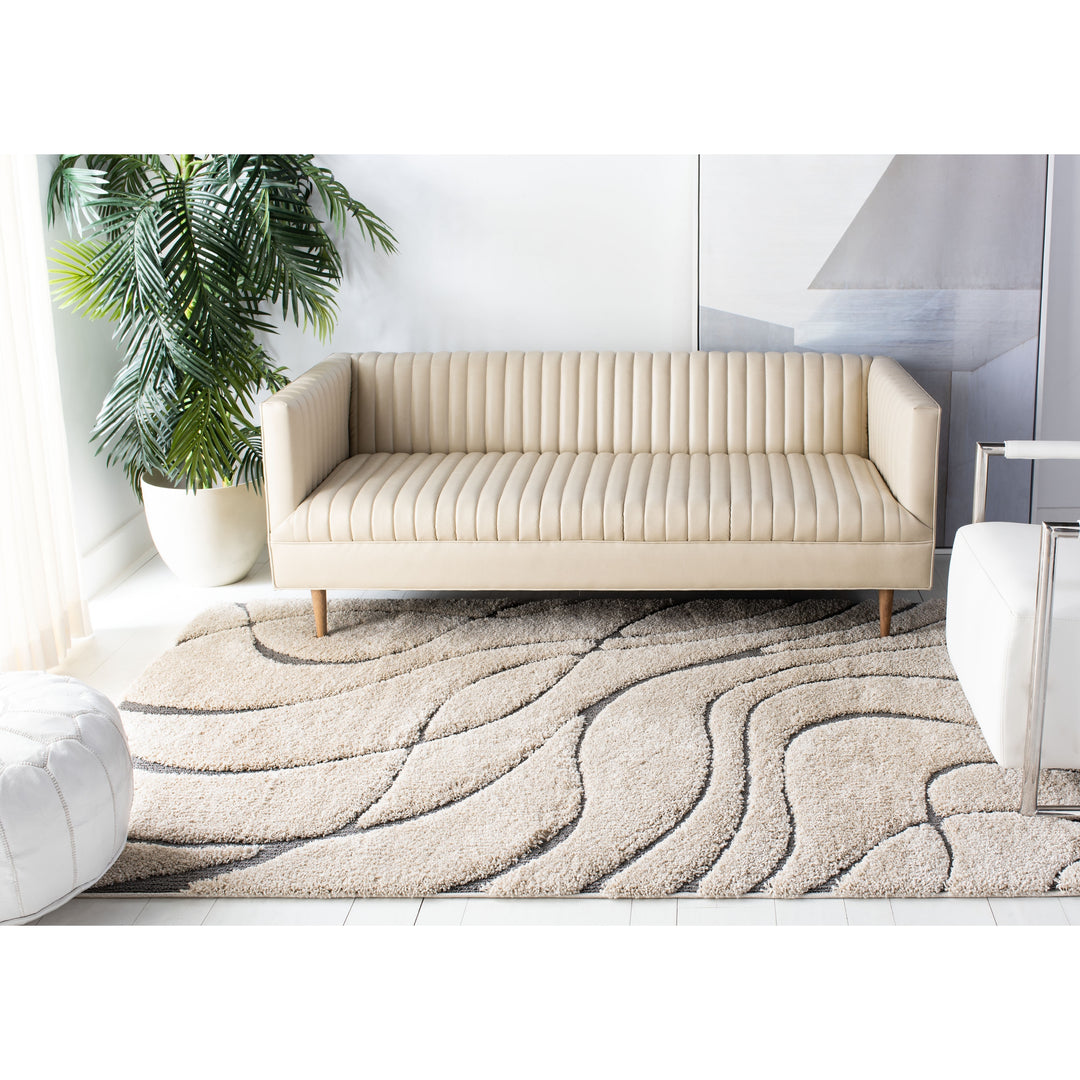 Florida Shag Sigtraud Abstract Waves 1.2-Inch Thick Rug