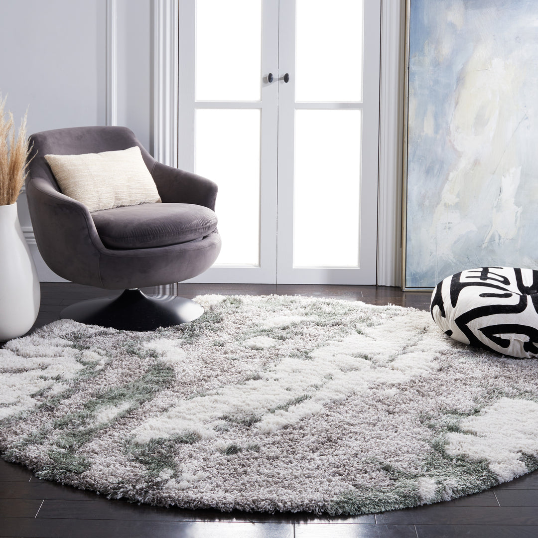 Horizon Shag Mukades Abstract 2.5-Inch Thick Rug