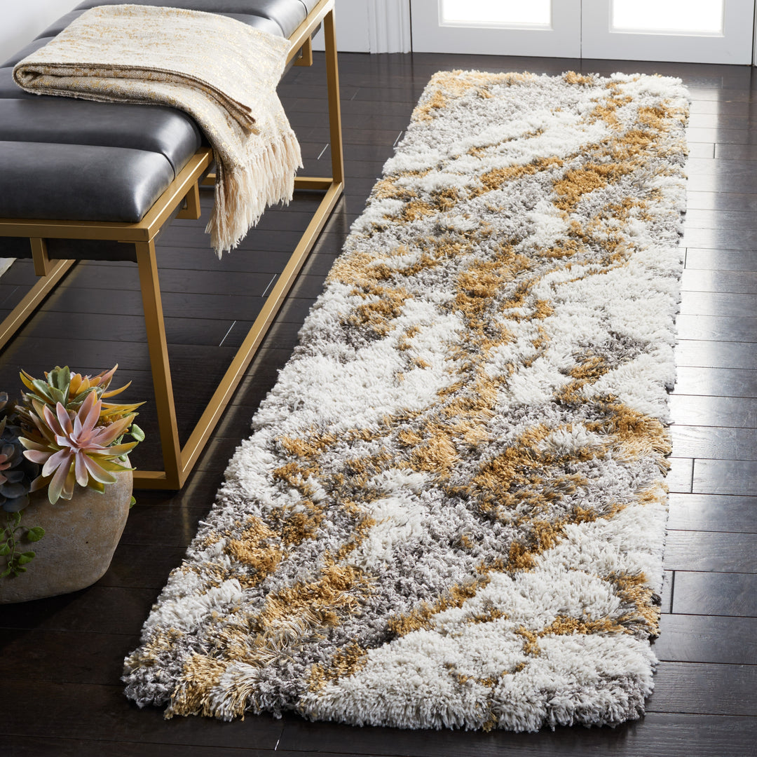 Horizon Shag Mukades Abstract 2.5-Inch Thick Rug