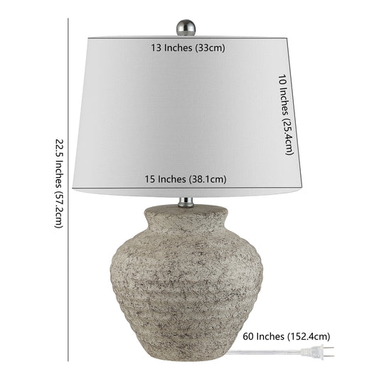Lighting 22.5-Inch Ledger Ceramic Table Lamp. - 15"W X 15"D X 23"H