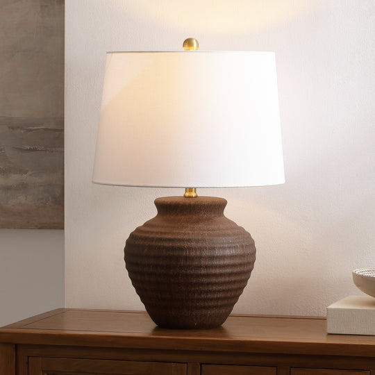 Lighting 22.5-Inch Ledger Ceramic Table Lamp. - 15"W X 15"D X 23"H