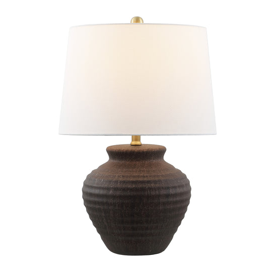 Lighting 22.5-Inch Ledger Ceramic Table Lamp. - 15"W X 15"D X 23"H