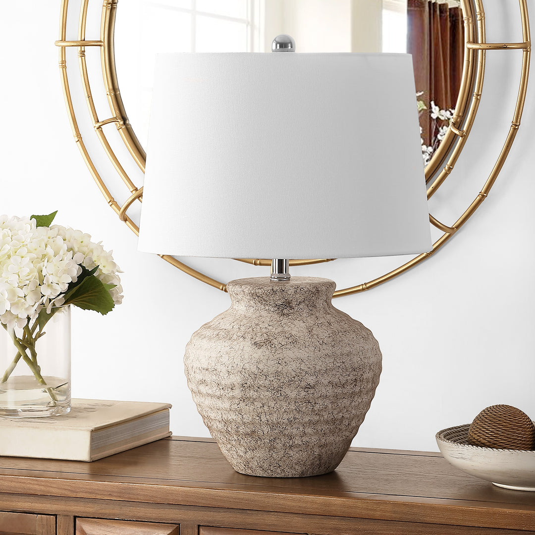 Lighting 22.5-Inch Ledger Ceramic Table Lamp. - 15"W X 15"D X 23"H