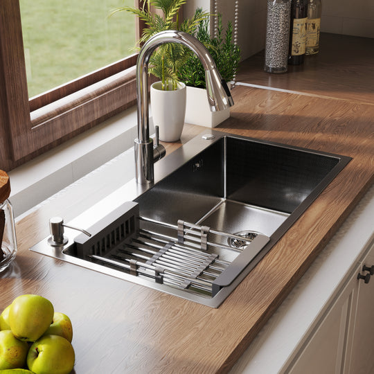 Stainless Steel Single Bowl Drop in Kitchen Sink