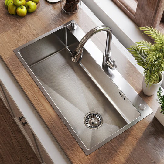 Stainless Steel Single Bowl Drop in Kitchen Sink