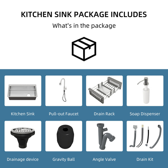 Stainless Steel Single Bowl Drop in Kitchen Sink