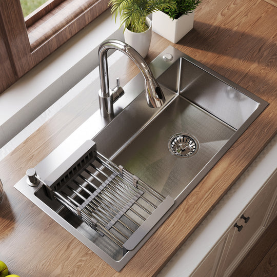 Stainless Steel Single Bowl Drop in Kitchen Sink