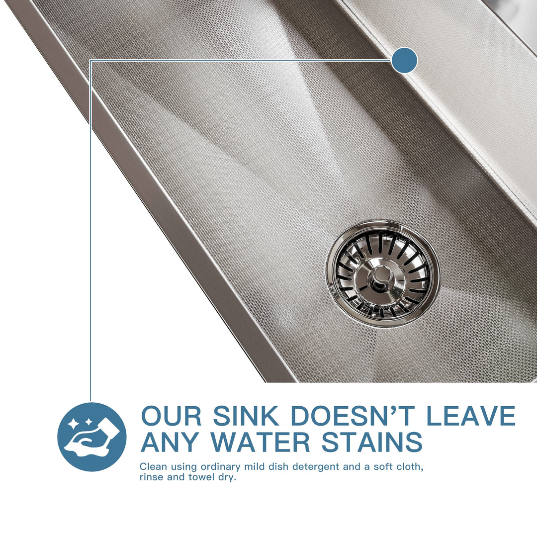 Stainless Steel Single Bowl Drop in Kitchen Sink