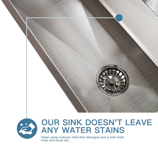 Stainless Steel Single Bowl Drop in Kitchen Sink