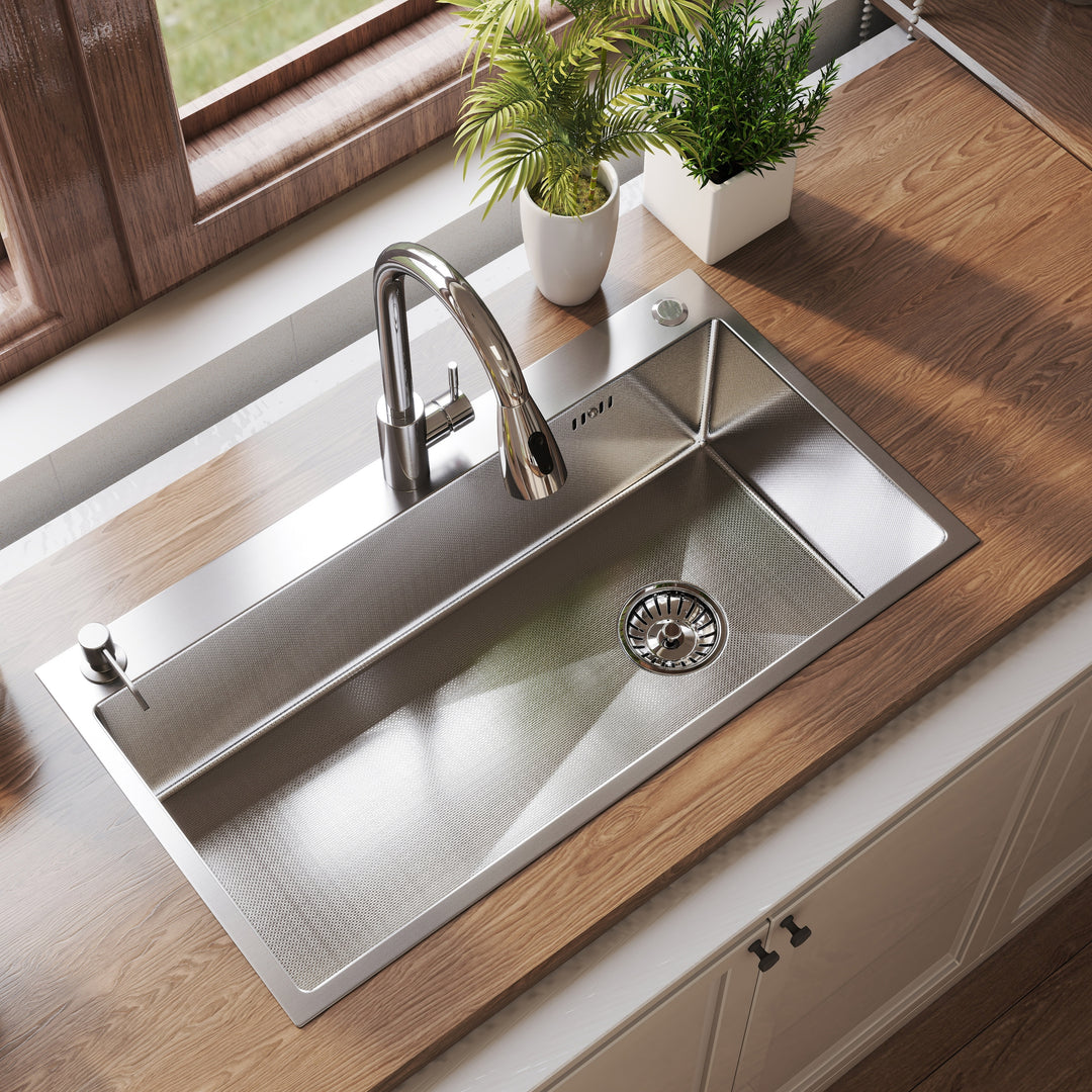 Stainless Steel Single Bowl Drop in Kitchen Sink