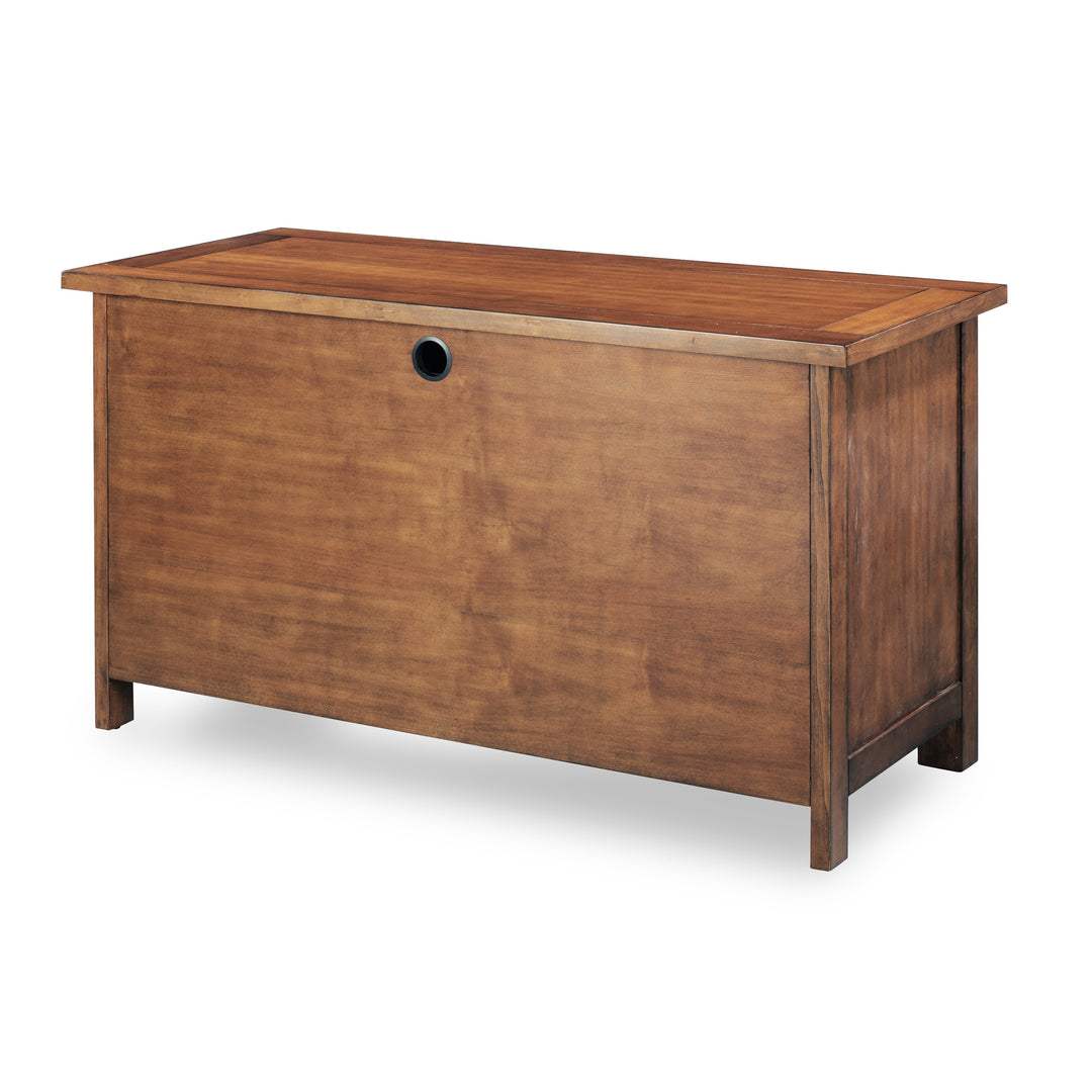 Tahoe Aged Maple 54" W Executive Pedestal Desk by Homestyles