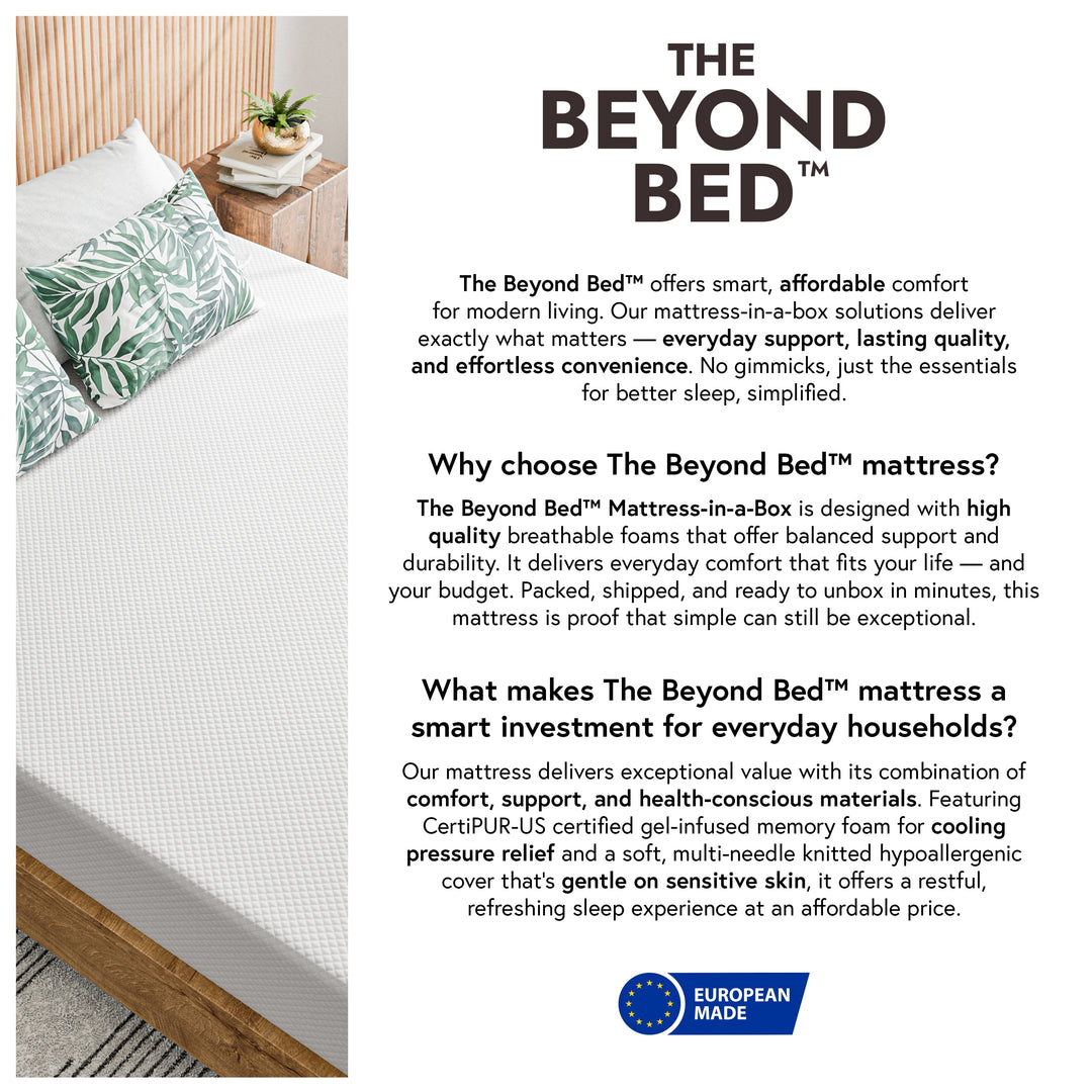 ™ 10 Inch Memory Foam Mattress in a Box with with Certipur-Us and OEKO-TEX