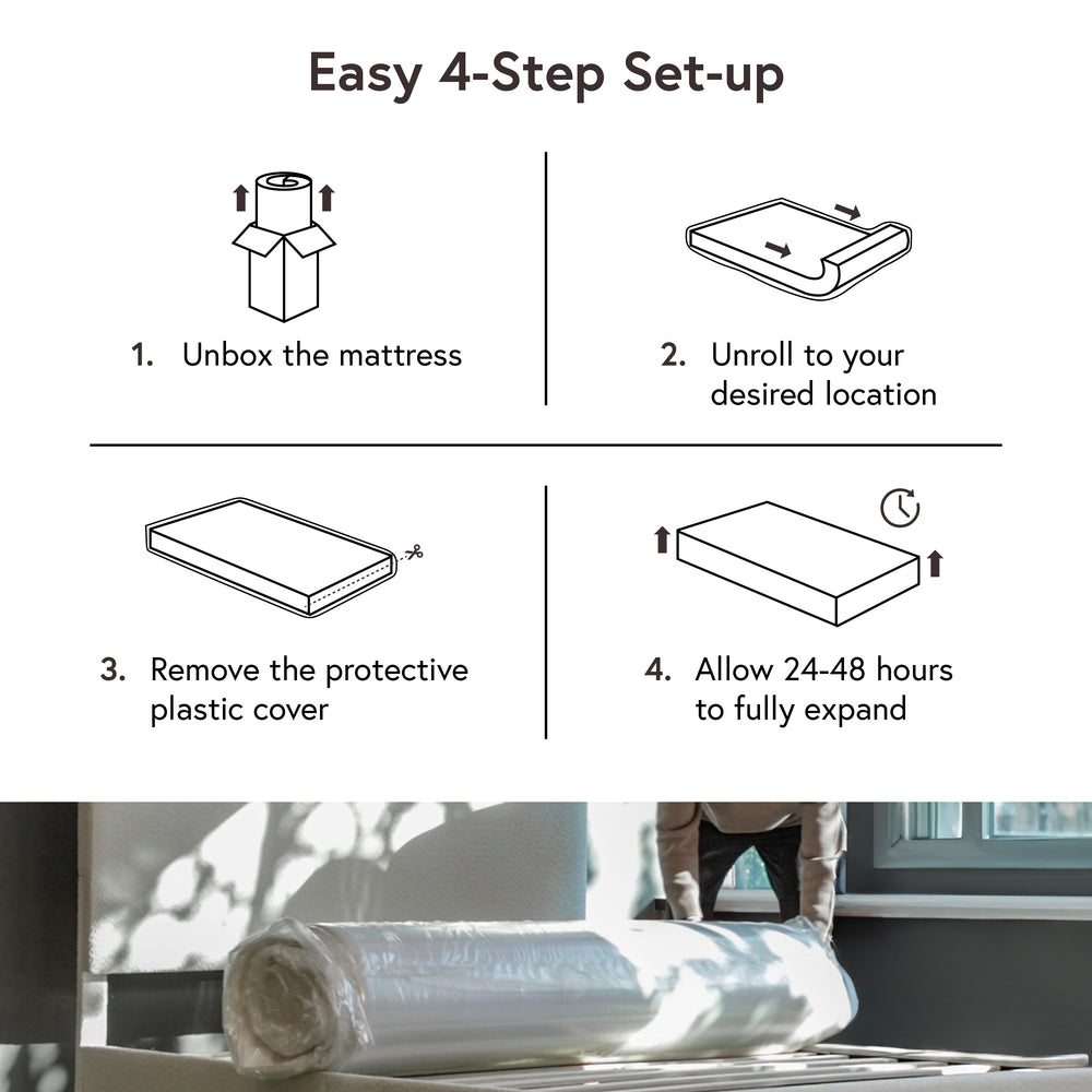 ™ 10 Inch Memory Foam Mattress in a Box with with Certipur-Us and OEKO-TEX