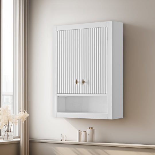 24 "Wall Mounted Bathroom Storage Cabinet with Soft Close Doors