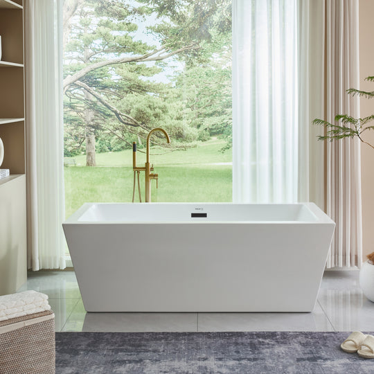 67" Acrylic Freestanding Soaking Bathtub
