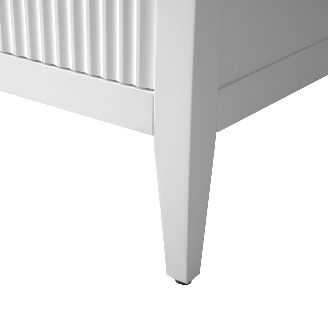 72" Double Sink Bathroom Vanity Cabinet with Engineered Marble Top