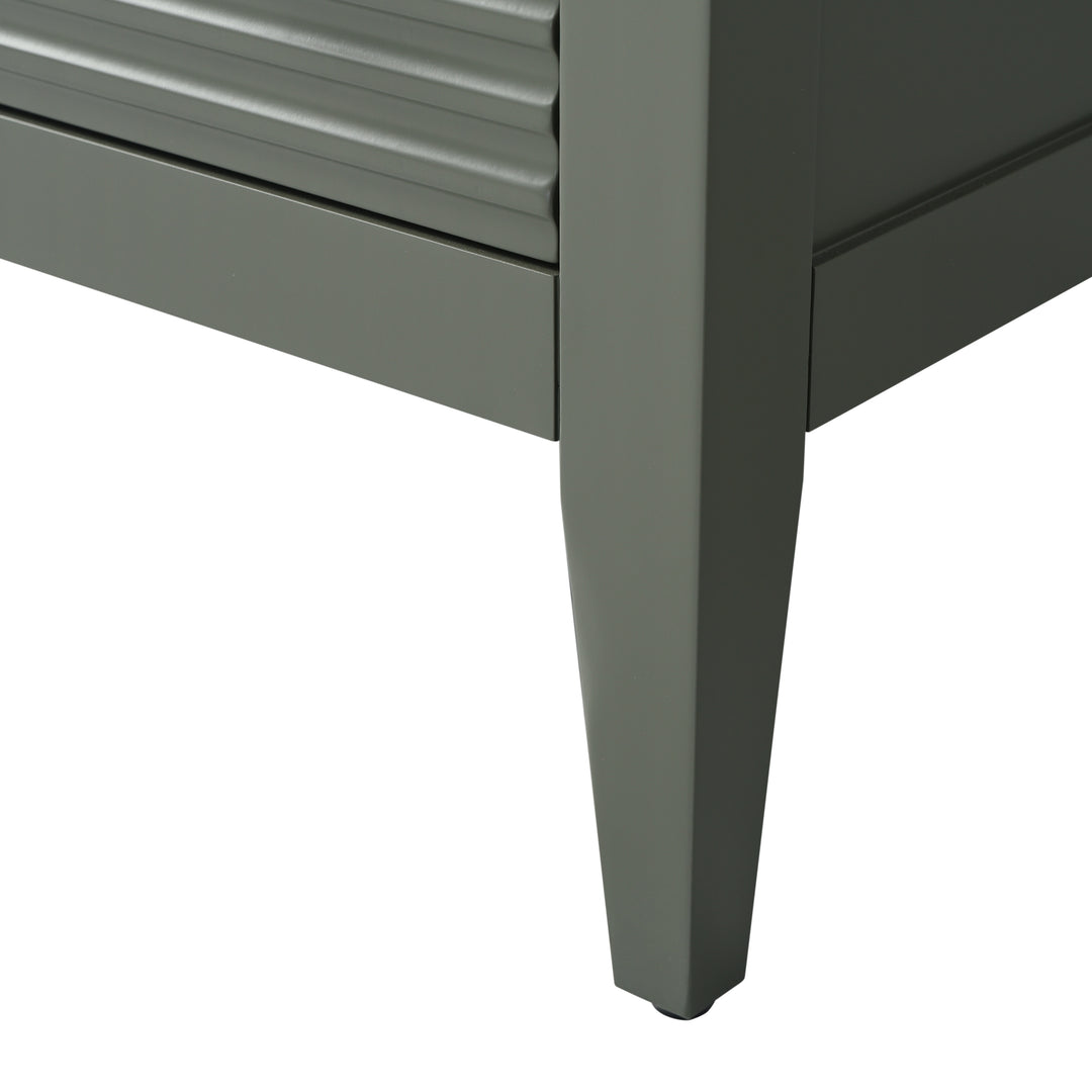 72" Double Sink Bathroom Vanity Cabinet with Engineered Marble Top