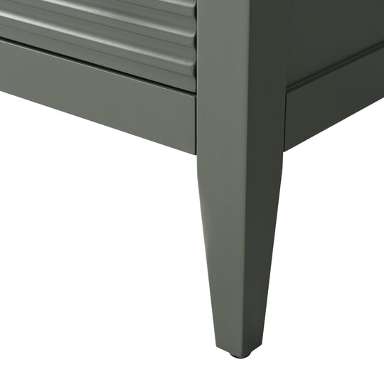 72" Double Sink Bathroom Vanity Cabinet with Engineered Marble Top