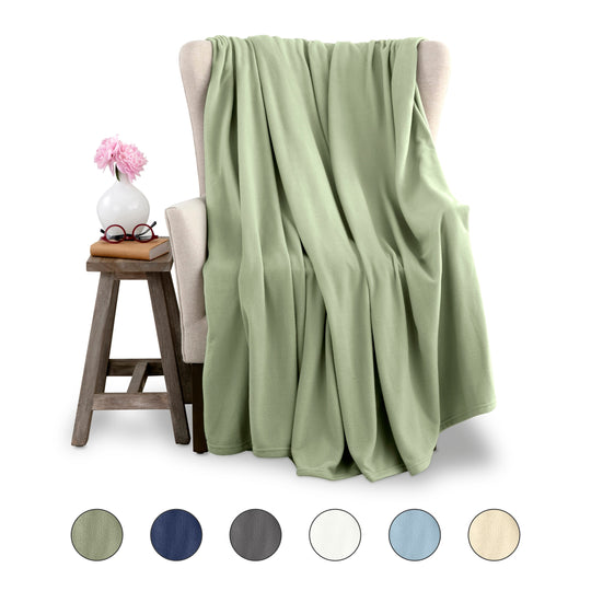 Microfleece Blanket Soft, Lightweight, Plush All-Season Throw