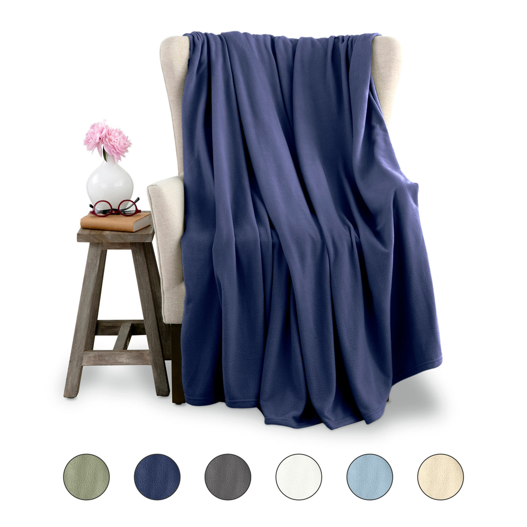 Microfleece Blanket Soft, Lightweight, Plush All-Season Throw