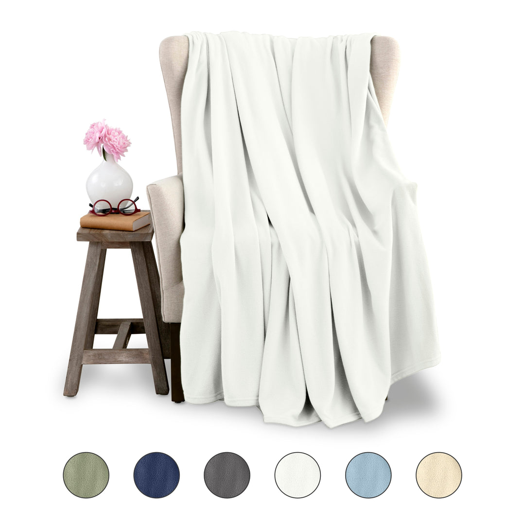 Microfleece Blanket Soft, Lightweight, Plush All-Season Throw