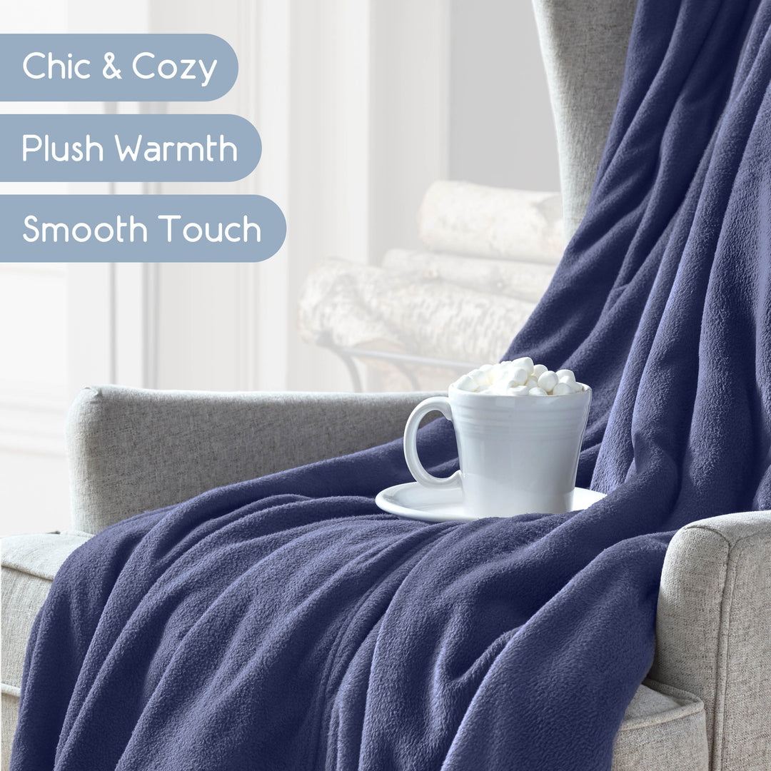 Microfleece Blanket Soft, Lightweight, Plush All-Season Throw