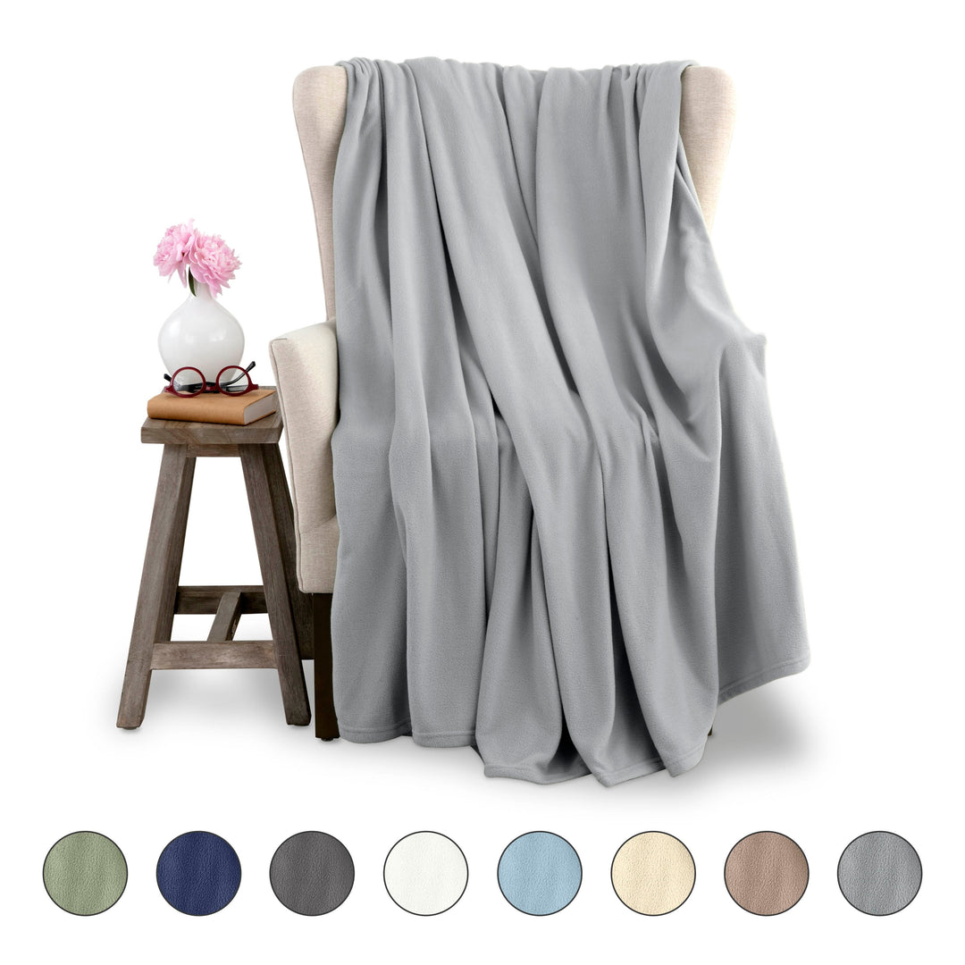 Microfleece Blanket Soft, Lightweight, Plush All-Season Throw