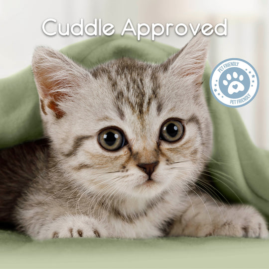 Microfleece Blanket Soft, Lightweight, Plush All-Season Throw