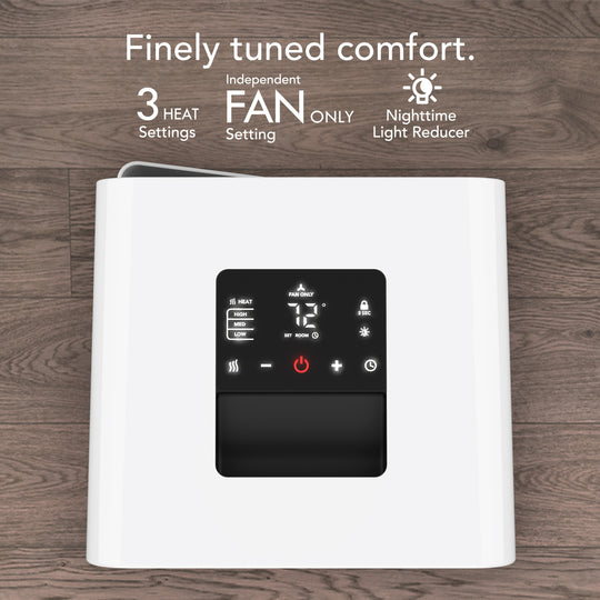 Velocity 5 Cube OSC 1500-Watts White Indoor Electric Fan Space Heater with Oscillation