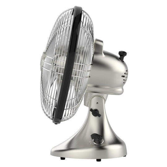 Silver Swan Vintage Oscillating Fan, Brushed Nickel