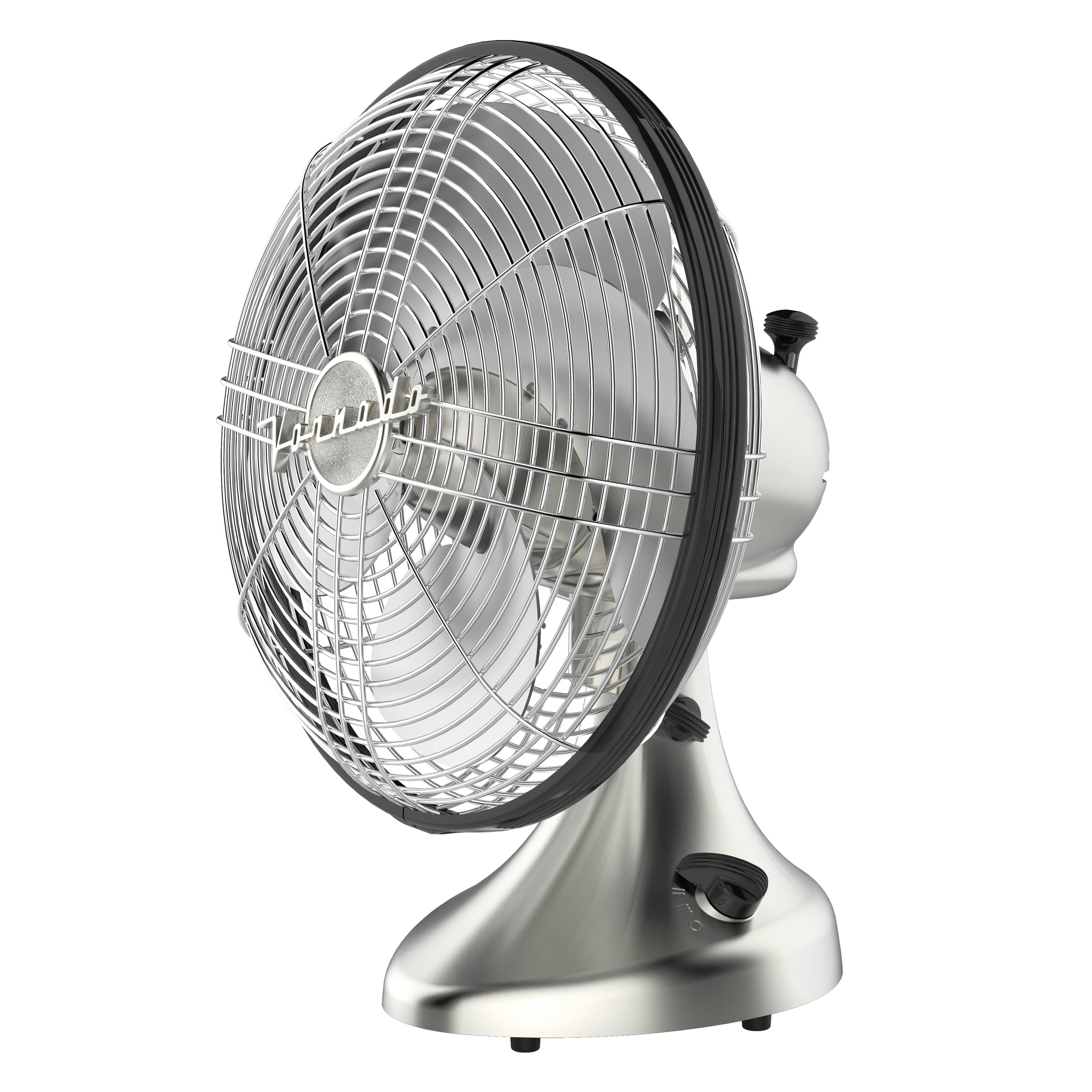 Silver Swan Vintage Oscillating Fan, Brushed Nickel