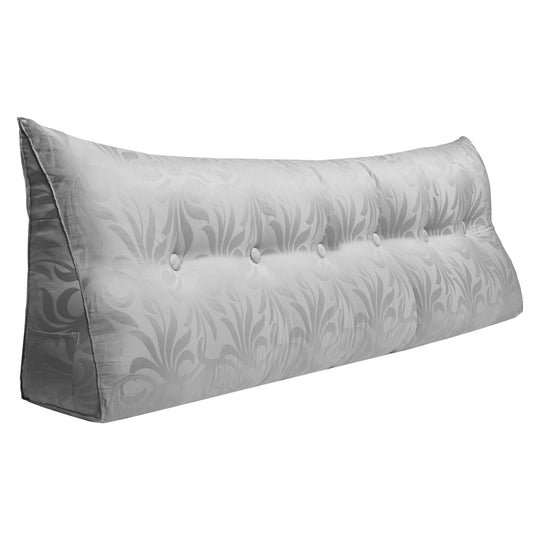 Bed Rest Wedge Reading Pillow Headboard Back Support Cushion