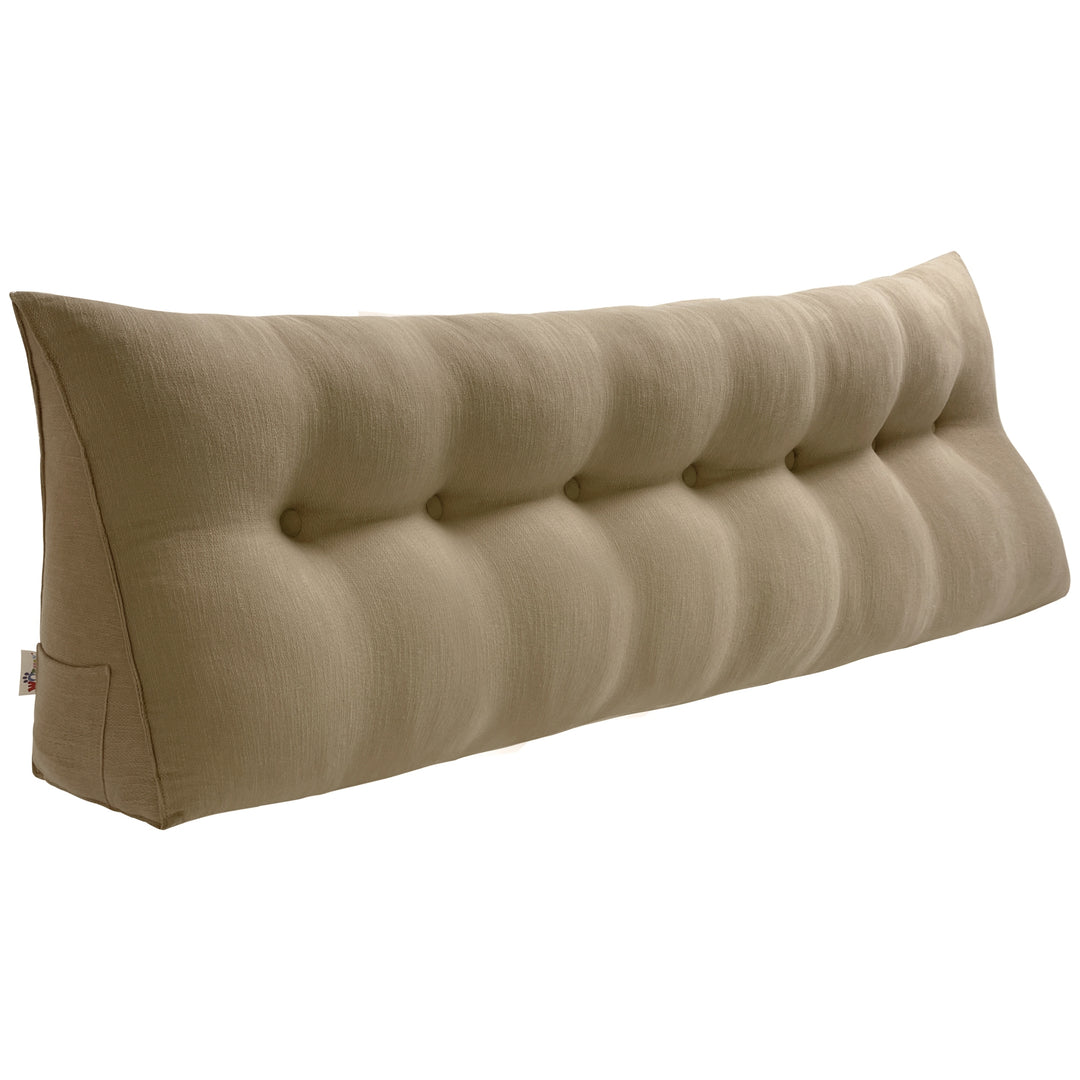 Bed Rest Wedge Reading Pillow Headboard Back Support Cushion