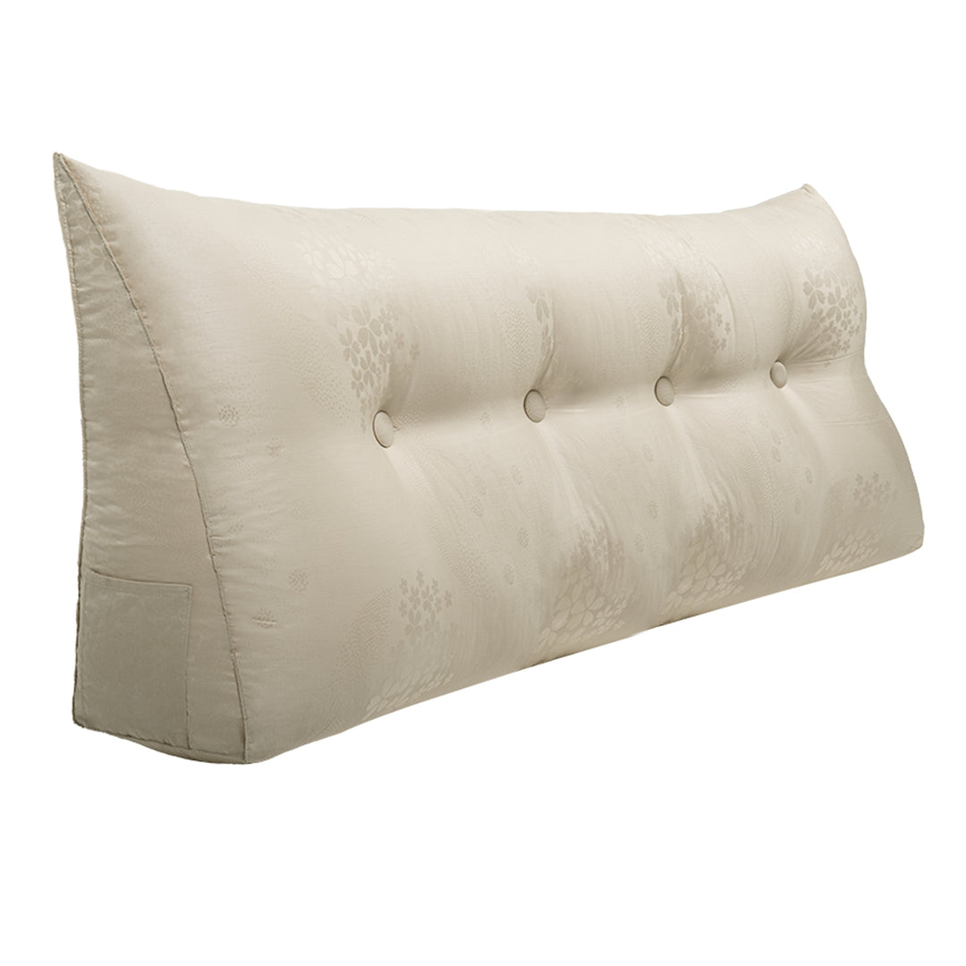 Bed Rest Wedge Reading Pillow Headboard Back Support Cushion