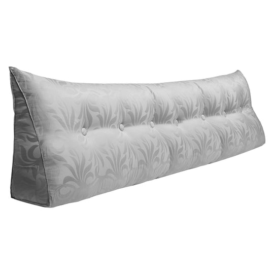 Bed Rest Wedge Reading Pillow Headboard Back Support Cushion