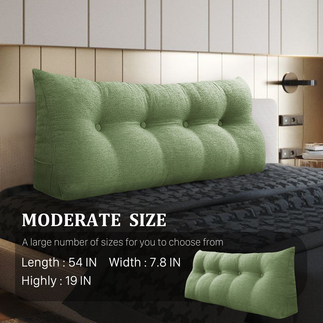 Bed Rest Wedge Reading Pillow Headboard Back Support Cushion
